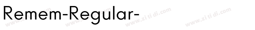 Remem-Regular字体转换 Remem-Regular字体转换