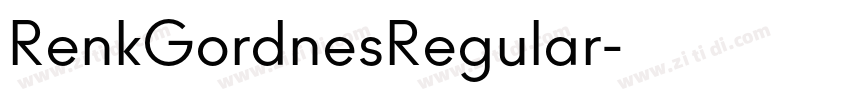 RenkGordnesRegular字体转换