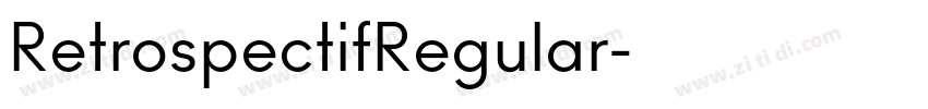 RetrospectifRegular字体转换