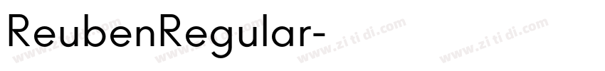 ReubenRegular字体转换 ReubenRegular字体转换