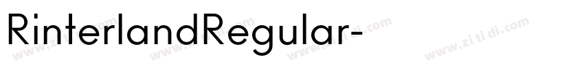 RinterlandRegular字体转换