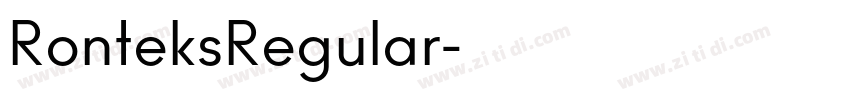RonteksRegular字体转换