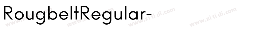 RougbeltRegular字体转换