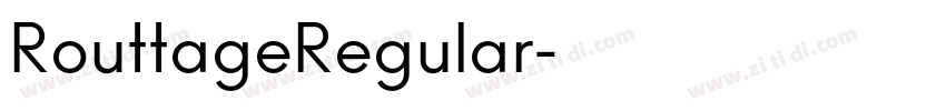 RouttageRegular字体转换 RouttageRegular字体转换