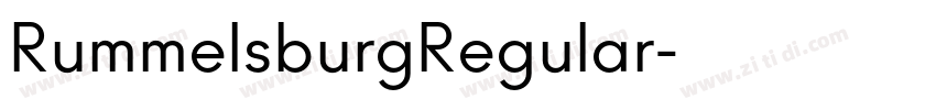 RummelsburgRegular字体转换