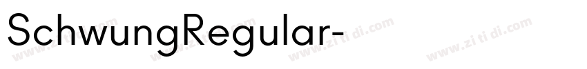 SchwungRegular字体转换