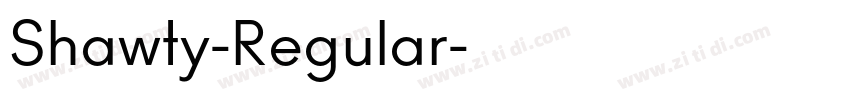 Shawty-Regular字体转换