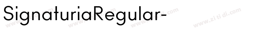 SignaturiaRegular字体转换