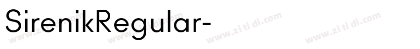 SirenikRegular字体转换 SirenikRegular字体转换