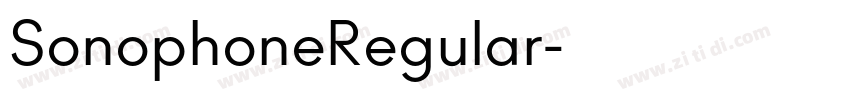 SonophoneRegular字体转换 SonophoneRegular字体转换