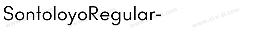 SontoloyoRegular字体转换