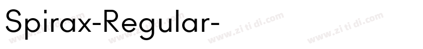 Spirax-Regular字体转换 Spirax-Regular字体转换