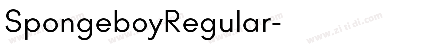 SpongeboyRegular字体转换