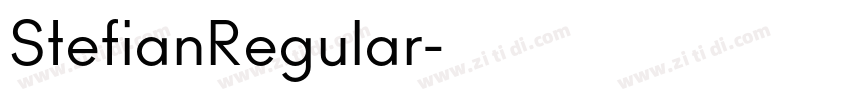 StefianRegular字体转换