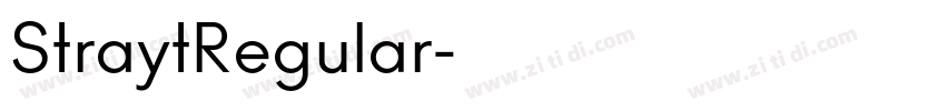 StraytRegular字体转换