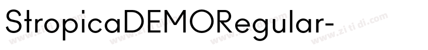 StropicaDEMORegular字体转换