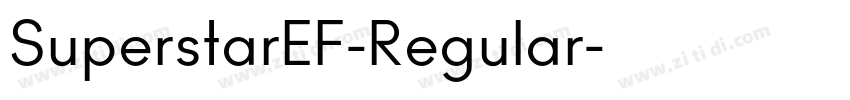 SuperstarEF-Regular字体转换