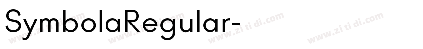 SymbolaRegular字体转换