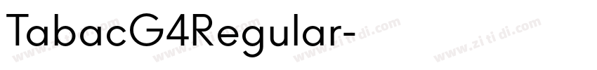 TabacG4Regular字体转换