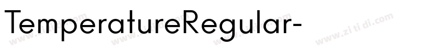TemperatureRegular字体转换