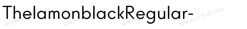 ThelamonblackRegular字体转换