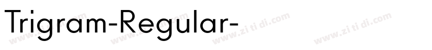Trigram-Regular字体转换