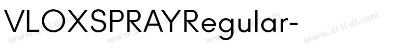 VLOXSPRAYRegular字体转换