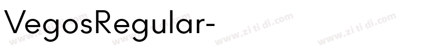 VegosRegular字体转换