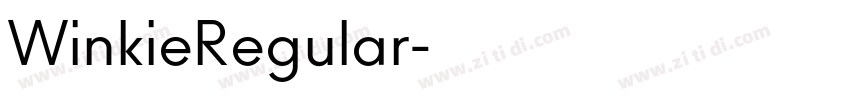 WinkieRegular字体转换 WinkieRegular字体转换
