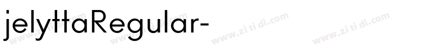 jelyttaRegular字体转换