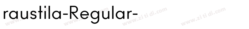 raustila-Regular字体转换