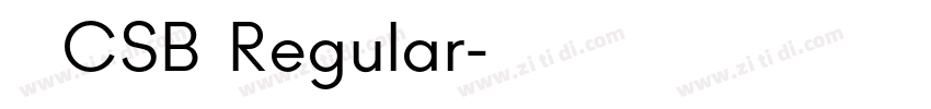 攸望喵呜CSB简繁Regular字体转换