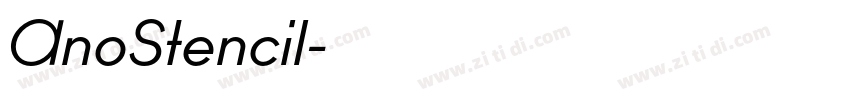 AnoStencil字体转换