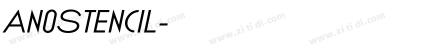 AnoStencil字体转换