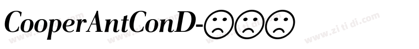 CooperAntConD字体转换