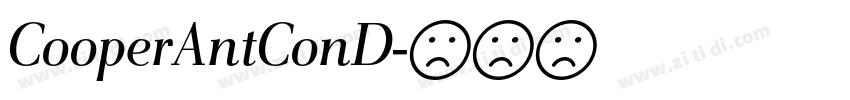 CooperAntConD字体转换