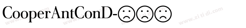 CooperAntConD字体转换