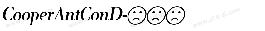 CooperAntConD字体转换