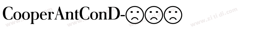 CooperAntConD字体转换