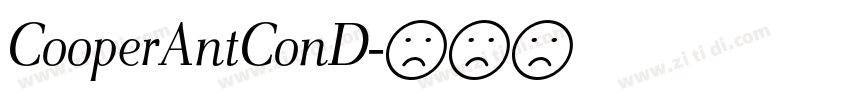 CooperAntConD字体转换
