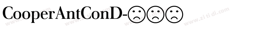 CooperAntConD字体转换