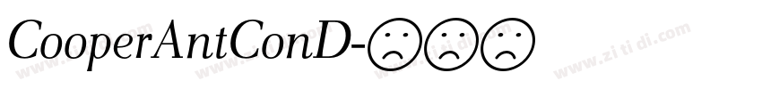 CooperAntConD字体转换
