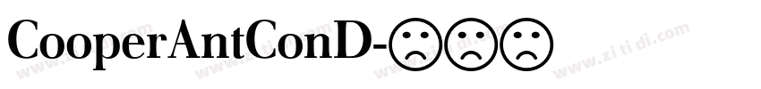 CooperAntConD字体转换