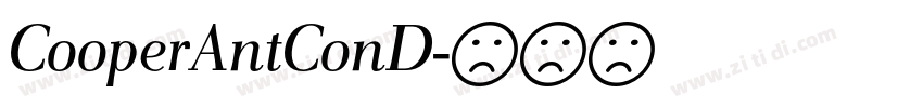 CooperAntConD字体转换