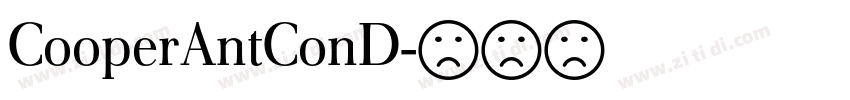 CooperAntConD字体转换
