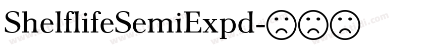 ShelflifeSemiExpd字体转换