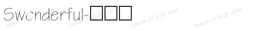 Swonderful字体转换