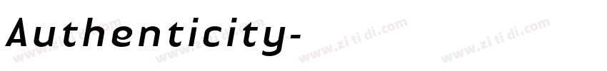 Authenticity字体转换