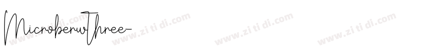 MicroberwThree字体转换