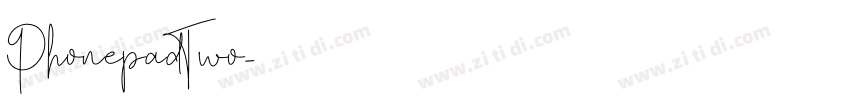 PhonepadTwo字体转换